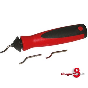 SBAVATORI LAME INTERCAMBIABILI CON IMPUGNATURA MATERIALE SINTETICO; CON 3 LAME ART. 8914GB 1-2-3 8914GB SBAVATORI LAME INTERC. deburring tools Prod. SCU