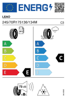 Pneumatici Furgone o Autocarro LEAO KLD200 245/70R17.5 136/134M - immagine 3