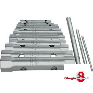 SERIE DI 8 CHIAVI ART. 900 G DA MM 6X7 - 8X9 - 10X11 - 12X13 - 14X15 - 16X17 - 18X19 - 20X22 E 3 LEVE ART. 902 GB-C-D. 903G 8 SERIE CHIAVI A TUBO double ended socket wrenches sets Orig. Gedore
