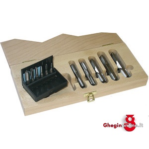 MASCHI CORTI E MASCHI A MANO IN ASSORTIMENTO M 9093A ASSORTIMENTI MASCHI M threading bits and hand taps in sets Orig. Völkel