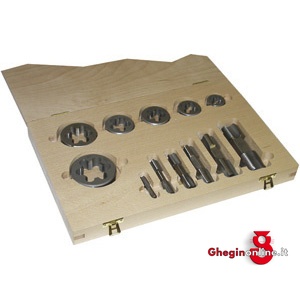 MASCHI CORTI E MASCHI A MANO IN ASSORTIMENTO BSP 9093V ASS.MASCHI/FILIERE BSP threading bits and hand taps in sets Orig. Völkel
