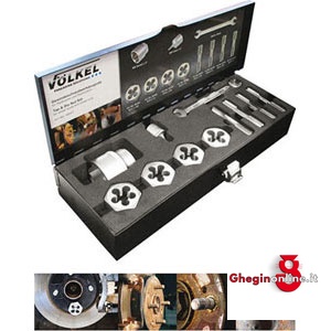 MASCHI A MANO IN ASSORTIMENTO MF 9093VM ASS.MASCHI/FILIERE threading bits and hand taps in sets Orig. Völkel