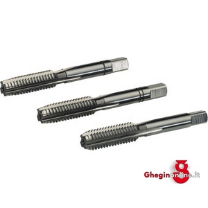 SERIE MASCHI A MANO FILETTATURA METRICA ISO DIN13 (DIN 352) 9095G 24 SR. DX MASCHI MANO 'M' hand taps Orig. Völkel