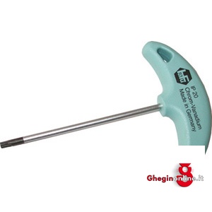 CHIAVI PER VITI CON POLIGONO INTERNO IMPRONTA TORX PLUS® IMPUGNATURA A T CON FORO 912GZS 40 CH.xVITI CON POL.INT. socket head screw wrenches Prod. SCU