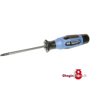 CHIAVI PER VITI TORX CON FORO (TAMPER TORX); IMPUGNATURA A giravitE 913GDB 45 CH.xVITI CON POL.INT. socket head screw wrenches Prod. SCU