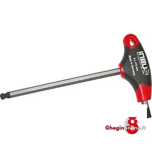CHIAVI PER ESAGONI INTERNI IMPUGNATURA A "T" 913GR 10 CHIAVI x ESAGONI INT. allen head screw wrenches Prod. SCU