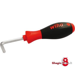 CHIAVI PER ESAGONI INTERNI TIPO PIEGATO; IMPUGNATURA A GIRAVITE 915GD 8 CHIAVI x ESAGONI INT. allen head screw wrenches Prod. SCU - Orig. Wiha