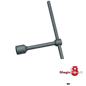 CHIAVI A T FISSE QUADRE IN ACCIAIO CROMO-VANADIO; TIPO CORTO 921GC 13 CHIAVI A T QUADRE socket wrenches with tommy bar Orig. Gedore