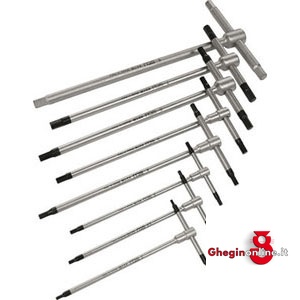 CHIAVI A "T" PER ESAGONI INTERNI IN SERIE 921PC SERIE 8 CHIAVI A T allen head wrenches "T" type in sets Prod. SCU