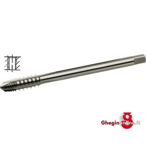 MASCHI MACCHINA ISO DIN 13 (DIN 376) METRICO GROSSO M TOLLERANZA 6H HSSGE IMBOCCO CORTO FORI PASSANTI 9220G 24 MASCHI DX x MACC. 'M' machine taps Orig. Völkel