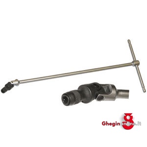 IMPUGNATURE A "T" SNODATE CON ATTACCO ESAGONALE FEMMINA PER BITS 922C CHIAVI A T SNODATE long swiwel joints tommy bar for bits Prod. SCU