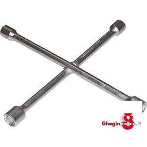 CHIAVI A CROCE IN ACCIAIO CROMO-VANADIO LUNGHEZZA BRACCIO MM 370 924GE CHIAVI A CROCE cross wrenches Orig. Gedore red