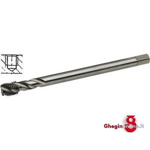 MASCHI PER USO A MACCHINA GAMBO PASSANTE USO DESTRO FILETTATURA METRICA ISO FINE ELICA A 35° PER FORI PROFONDI 9284G 8 1 MASCHI DX x MACC. 'MF' machine taps Orig. Völkel