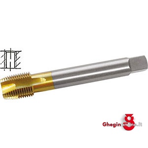 MASCHI USO MACCHINA FILETT. GAS CILINDRICA G (BSP) RIVESTIMENTO TIN PER FORI PASSANTI 9321G 1 MASCHI DX MAC.BSP-TIN machine taps Orig. Völkel