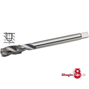 MASCHI USO MACCHINA FILETT. GAS CILINDRICA G (BSP) - CONF. DIN ISO 228 GAMBO PASSANTE HSSGE IMBOCCO CORTO TIPO RATIO ELICA A CIRCA 35° FORI CIECHI PROFONDI 9324G 1.1/2 MASCHI DX x MACC. BSP machine taps Orig. Völkel