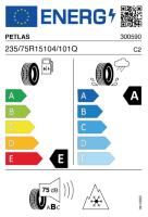 Pneumatici Offroad PETLAS PEA-AT LT235/75 R15 104/101Q - immagine 2