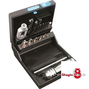 UTENSILI PER FILETTARE IN ASSORTIMENTO IN CASSETTA PER FILETTARE DA M 3 A M 12 9384G ASS. MASCHI CORTI M complete taps and dies sets Orig. Völkel