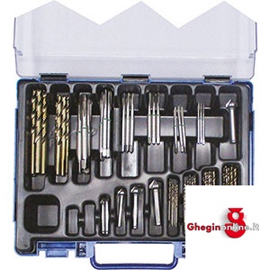 ASSORTIMENTI MASCHI MACCH. CON PUNTE E SVASATORI IN HSSE 9400GS ASS. MASCHI-SVASATORI machine tap sets Prod. SCU