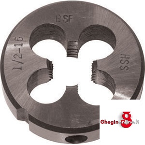 FILIERE TONDE FILETTATURA PASSO WHITWORTH BSF DIN 223 9406GM 3/4 FILIERE TONDE BSF HSS dies Prod. SCU