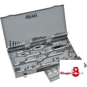 ASSORTIMENTI IN VALIGETTA PLASTICA PER FILETTARE DA M3 A M12 9407GT ASSORT. x FILETTARE complete taps and dies sets Orig. Völkel
