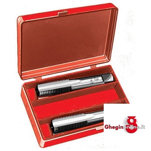 SERIE MASCHI A MANO FILETTATURA METRICA - PASSO GROSSO M 2 PZ. 9412 6 SR.MASCHI A MANO 'M' chrome steel taps and dies Prod. SCU
