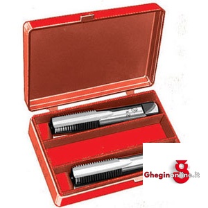 SERIE MASCHI A MANO FILETTATURA METRICA - PASSO FINE MF MASCHI A MANO - IN ACCIAIO AL CROMO USO DX LA SERIE DI 2 PZ. 9416 20 1.5 SR.MASCHI A MANO 'MF' chrome steel taps and dies Prod. SCU