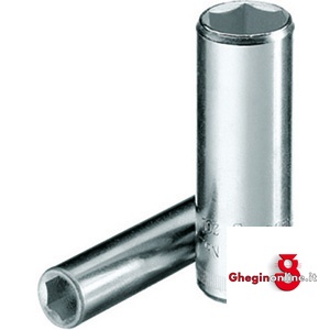 CHIAVI A BUSSOLA ATT. 1/4 DIN 3120 - ISO 1174 TIPO LUNGO CON ESAGONO INTERNO; LUNGH. MM 50 941RAL 13 CH.BUSS.ESAG.ATT.1/4 sockets Orig. Gedore