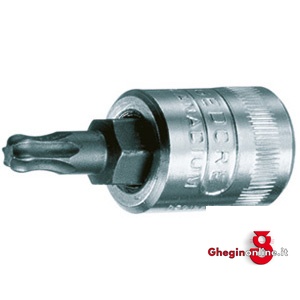 CHIAVI A BUSSOLA ATT. 1/4 DIN 3120 - ISO 1174 A SFERA CON IMPRONA TORX 941RLA 40 BUSSOLE MASCH.ATT.1/4 sockets Orig. Gedore