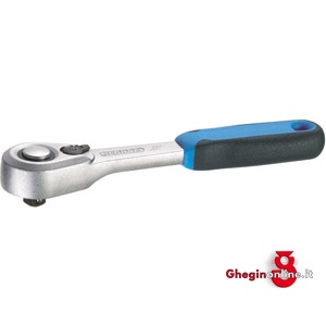 LEVA A CRICCO ATT.1/4 D+S CON PULSANTE SGANCIO RAPIDO; LUNGH.MM 127 942Z LEVA A CRICCO ATT. 1/4 ratchets Orig. Gedore