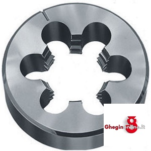 FILIERE TONDE FILETTATURA METRICA - PASSO GROSSO M 9430 20 FILIERE TONDE 'M' chrome steel taps and dies Prod. SCU