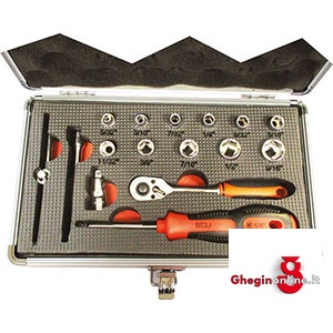 CHIAVI A BUSSOLA IN SERIE IN POLLICI 945GVB SR. CH. A BUSSOLA 1/4 sockets sets Prod. SCU