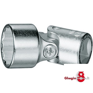 CHIAVI A BUSSOLA ATT. 3/8 DIN 3120 - ISO 1174 TIPO SNODATO CON POLIGONO INTERNO 952RE 19 CH.BUSS.POLIG.ATT.3/8 sockets Prod. SCU