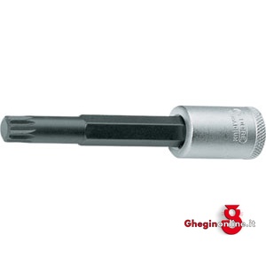 CHIAVI A BUSSOLA ATT. 3/8 DIN 3120 - ISO 1174 TIPO A giravitE CON POLIG. ESTERNO; LUNGH. MM 94 952RSL 10 BUSSOLE MASCH.ATT.3/8 sockets Orig. Gedore