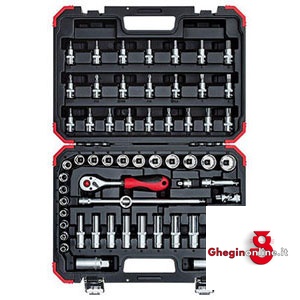CHIAVI A BUSSOLA IN SERIE 954GV SR. CH. A BUSSOLA sockets  sets Orig. Gedore red