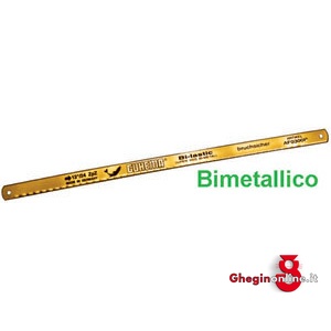 SEGHE PER METALLI USO A MANO TIPO BIMETALLICO FLESSIBILE E INFRANGIBILE DENTATURA IN ACCIAIO HSS DMO 5 -DENTI A PASSO VARIABILE 9565GF SEGHExMET. USO A MANO hand blades high speed steel Orig. Guhema-Bi-Lastic