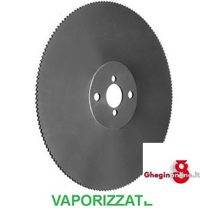 SEGHE CIRCOLARI PER TRONCATRICI HSS CO5 DENTATURA PER PROFILATI E TUBI SOTTILI (PASSO MM 3) 9595L 350 SEGHE CIR.xTRONCATRICI metal-cutting circular saw blades for cutting-off-machines Prod. SCU