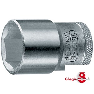 CHIAVI A BUSSOLA ESAGONALI ATT. 1/2 DIN 3120 - ISO 1174 CON ESAGONO INTERNO 969RA 36 CH.BUSS.ESAG.ATT.1/2 sockets Orig. Gedore