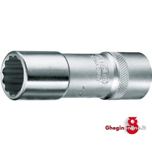 CHIAVI A BUSSOLA ATT. 1/2 DIN 3120 - ISO 1174 TIPO LUNGO CON POLIGONO INTERNO 969RC 34 CH.BUSS.POLIG.ATT.1/2 sockets Orig. Gedore
