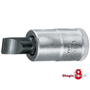 CHIAVI A BUSSOLA ATT. 1/2 DIN 3120 - ISO 1174 TIPO A CACCIAVITE TAGLIO DIRITTO; LUNGH. MM 60 969RD 18 BUSSOLE MASCH.ATT.1/2 sockets Orig. Gedore