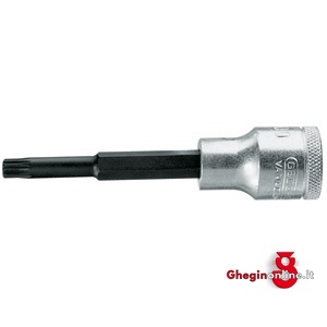 CHIAVI A BUSSOLA ATT. 1/2 DIN 3120 - ISO 1174 CON POLIGONO ESTERNO; LUNGH. MM 100 969RP 14 BUSSOLE MASCH.ATT.1/2 sockets Orig. Gedore