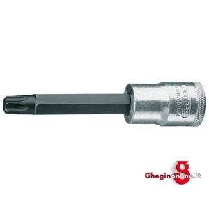 CHIAVI A BUSSOLA ATT. 1/2 DIN 3120 - ISO 1174 CON IMPRONTA ESTERNA TORX; LUNGH. MM 100 969RT 70 BUSSOLE MASCH.ATT.1/2 sockets Orig. Gedore