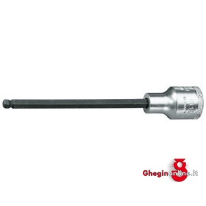 CHIAVI A BUSSOLA ATT. 1/2 DIN 3120 - ISO 1174 TIPO LUNGO CON ESAGONO A SFERA 969RZ 1 14 BUSSOLE MASCH.ATT.1/2 sockets Orig. Gedore