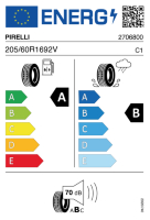 Pneumatici Auto Estivi PIRELLI CIN-P7 205/60 R16 96 V XL - immagine 3