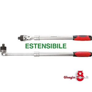 LEVE A CRICCO ATTACCO 1/2 ESTENSIBILE 970VE LEVA A CRICCO ratchets Orig. Gedore red