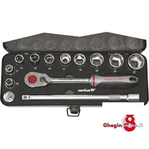 SERIE CHIAVI A BUSSOLA 1/2 971B SR. CH. A BUSSOLA 1/2 sockets  sets Orig. Carolus