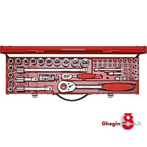 SERIE CHIAVI A BUSSOLA 1/2 971GR SR. CH. A BUSS.1/4-1/2 sockets  sets Orig. Gedore red