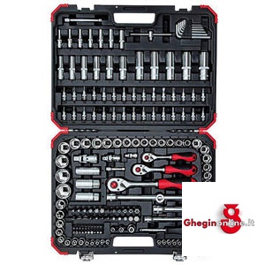 SERIE CHIAVI A BUSSOLA 1/2 971GTF SR. CH. A BUSSOLA 1/2 sockets  sets Orig. Gedore red