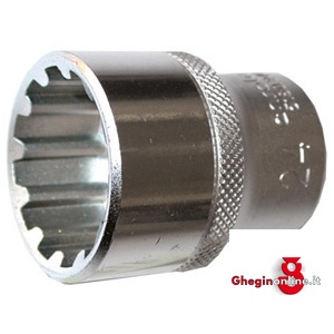 CHIAVI A BUSSOLA ATT. 1/2 DIN 3120 - ISO 1174 CON PROFILO MULTIPLO; LUNGH. MM 36 971RLF 34 CH.BUSS MULTI. ATT.1/2 sockets Orig. Carolus