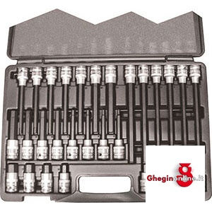 ASSORTIMENTI CHIAVI A BUSSOLA 1/2 PER VITI CON ESAGONO INTERNO 972GT SR. CH. A BUSSOLA 1/2 sockets sets Orig. Gedore red