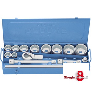 CHIAVI A BUSSOLA POLIGONALI IN SERIE 977G SR. CH. A BUSSOLA 1" sockets sets Orig. Gedore